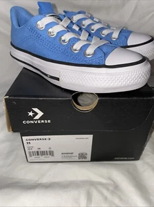 CONVERSE ALL STAR LOW LIGHT BLUE YOUTH SIZE 11 BNWB - Picture 1 of 15