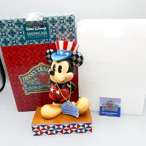 Enesco Disney Showcase Figur 4027133 Patriotic Mickey Top Verpackt + Etikett - Bild 1 von 12