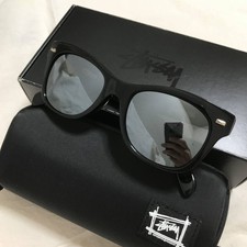 Stussy Eyegear Wear Chris Sunglasses Glasses Eyewear Black Pouch Case Vintage