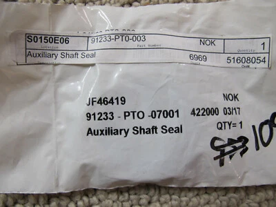 Engine Oil Pump Seal-Oil Seal-Oil Pump NOK 91233-PT0-003 - Image 1 of 2