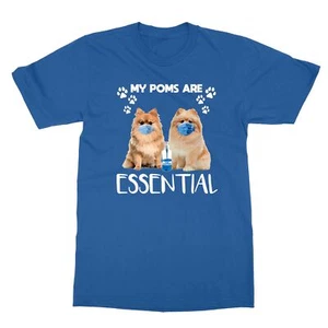 Cute Essential Pomeranians Dogs for Our New Normal Unisex Tee Tshirt - Picture 1 of 16