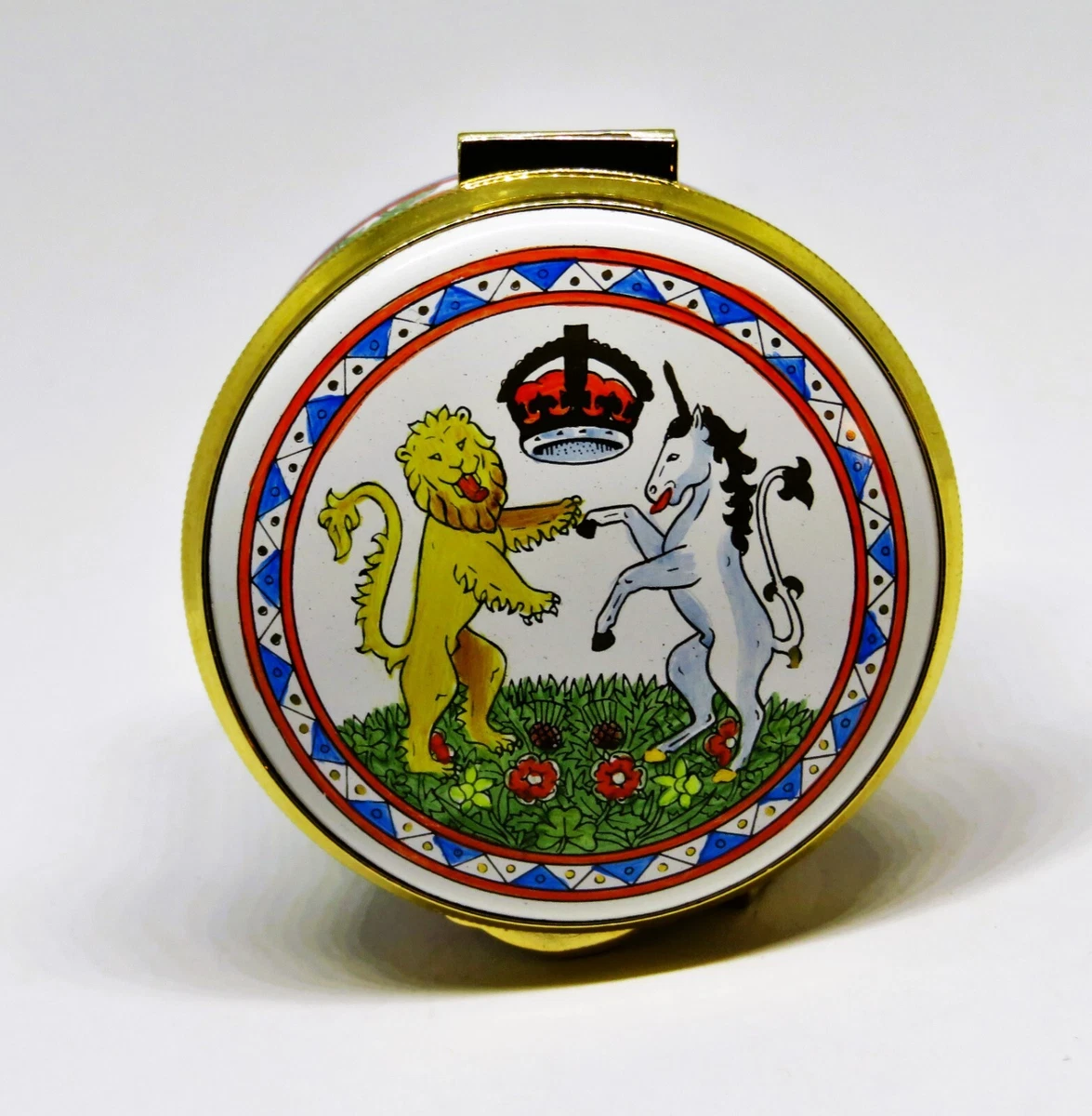 Staffordshire Enamel In Collectible Decorative Trinket Boxes for