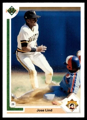 1991 Upper Deck #258 Jose Lind Pittsburgh Pirates - Image 1 of 2