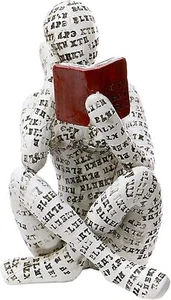 Pulp Reading Women Home Decor Figurine Thinker Room Decoration Modern Style Gift - Picture 1 of 6