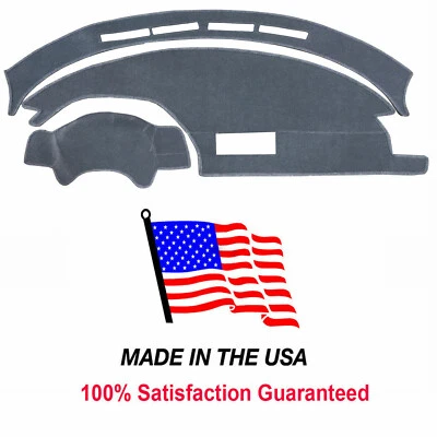 Alfombrilla de tablero de alfombra gris compatible con cubierta de tablero GEO Storm 1990-1993 hecha en EE. UU. Foto 1 de 4