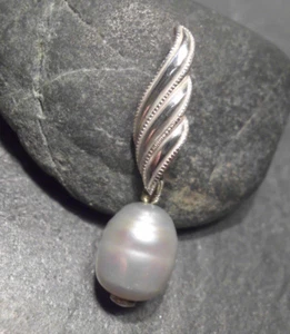 DISEÑO MADURO - ELEGANTE COLGANTE DE PERLAS - AUTÉNTICA PLATA 925 - Imagen 1 de 1