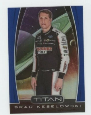 Brad Keselowski 2020 Panini Chronicles NASCAR TITAN BLUE PRIZM Card #10 /199 - Image 1 of 2