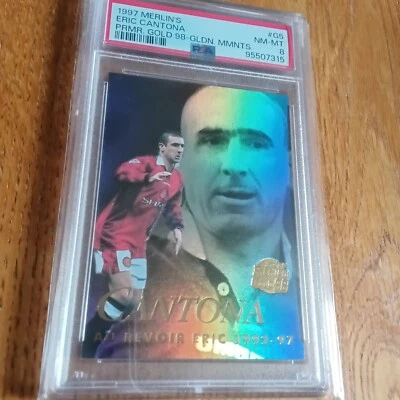 Eric Cantona Au Revoir Eric Merlin 1992- 1997 Golden Moments Psa 8 Mint - Image 1 of 4