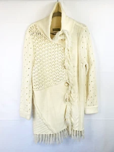 The Territory Ahead Cardigan Sweater Size Medium Fringe Bohemian Chic EXCELLENT - Picture 1 of 6