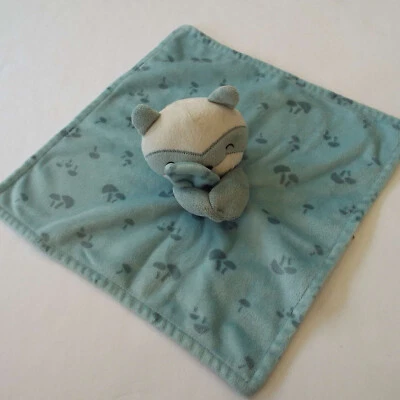 Cobertor de segurança Modern Moments by Gerber azul claro cinza cogumelo bebê Lovey - Imagem 1 de 4