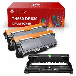 2x Tóner TN660 + 1x Batería DR630 Compatible para Brother DCP-L2540DW MFC-L2740DW - Imagen 1 de 7