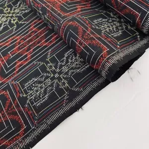 Spinnennetz #A 14x40 schlammgefärbt Vintage Oshima Tsumugi Kimono Seide Stoff OS35 - Bild 1 von 8