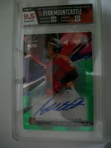 RYAN MOUNTCASTLE 2021 Topps Finest Green Wave Ref AUTO HGA GEM MINT 9.5 RC /99 - Picture 1 of 1