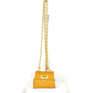 USED Salvatore Ferragamo Chain Mini 212727 Shoulder Bag - Picture 1 of 10