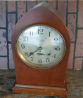 antique wooden shelf clock Seth Thomas Sonora Chime 4 bells mantel gothic 18.5"