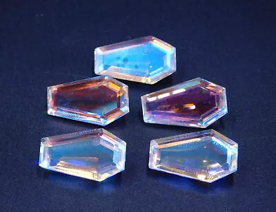 12x20 MM Lab Created Flashing Mystic Quartz Coffin Cut Loose Gemstone P-3496 - Image 1 of 4