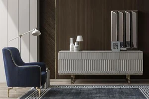Set credenza specchio comò armadio design lusso armadi cassettiere set - Foto 1 di 9