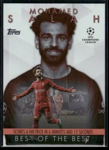 2023-24 Topps UEFA #BM-6 Mohamed Salah Lo mejor de los mejores momentos 2022-23 - Imagen 1 de 2