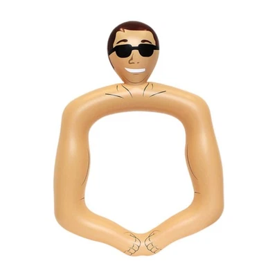 Muscular Man PVC Large Inflatable Photo Frame for Birthday Family Friends - Image 1 of 4