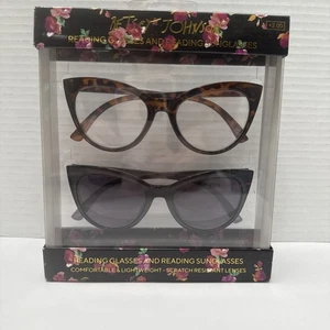Betsey Johnson 1 Premium Lesebrille 1 Pr Lesesonnenbrille Cat Eye +2,00 - Bild 1 von 3
