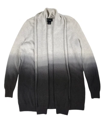Cárdigan Suéter Gris Ombre C by Bloomingdale’s Cashmere 2-Play Cashmere Talla M Foto 1 de 4