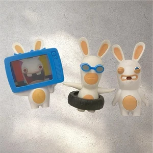 Juego de 3 figuras coleccionables de juguetes Happy Meal unisex de Rabbids Ubisoft para niños - Imagen 1 de 8