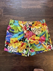 Vintage Polo Ralph Lauren Swim Shorts Trunks Mens L Floral - Picture 1 of 11