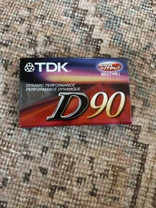 TDK D90 Leerkassette Tape neu originalverpackt für Aufnahme 90er Jahre - Bild 1 von 3
