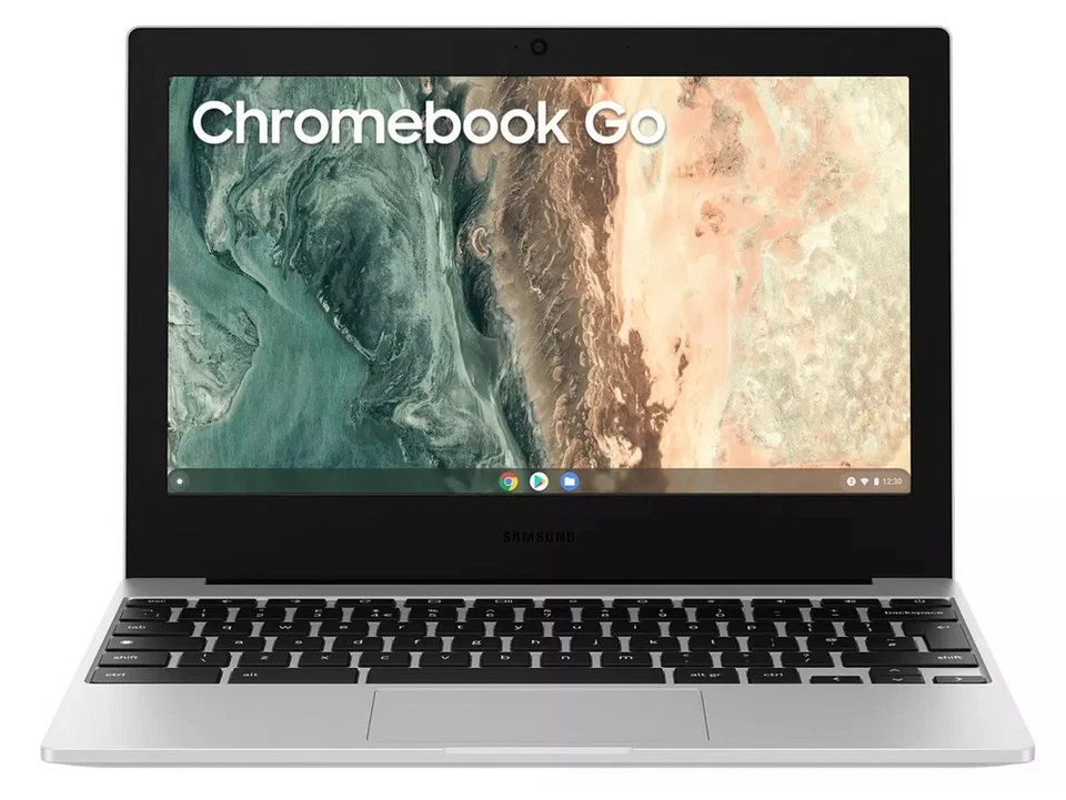 Samsung Chromebook Laptop 11.6 Inch Intel Celeron 4GB RAM 64GB eMMC Silver - Image 1 of 4