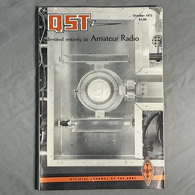 QST Devoted Entirely To Amateur Radio Magazine October 1975 Vintage Ham Radio - Image 1 of 3