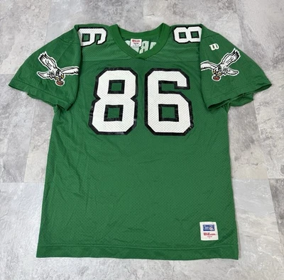 Camiseta verde vintage años 90 Wilson Philadelphia Eagles Fred Barnett Kelly JUVENTUD L Foto 1 de 4