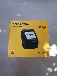 Rexing V1-4K Ultra HD Car Dash Cam 2.4 LCD Screen, Wi-Fi, 170° Wide Angle A30 - Picture 1 of 2