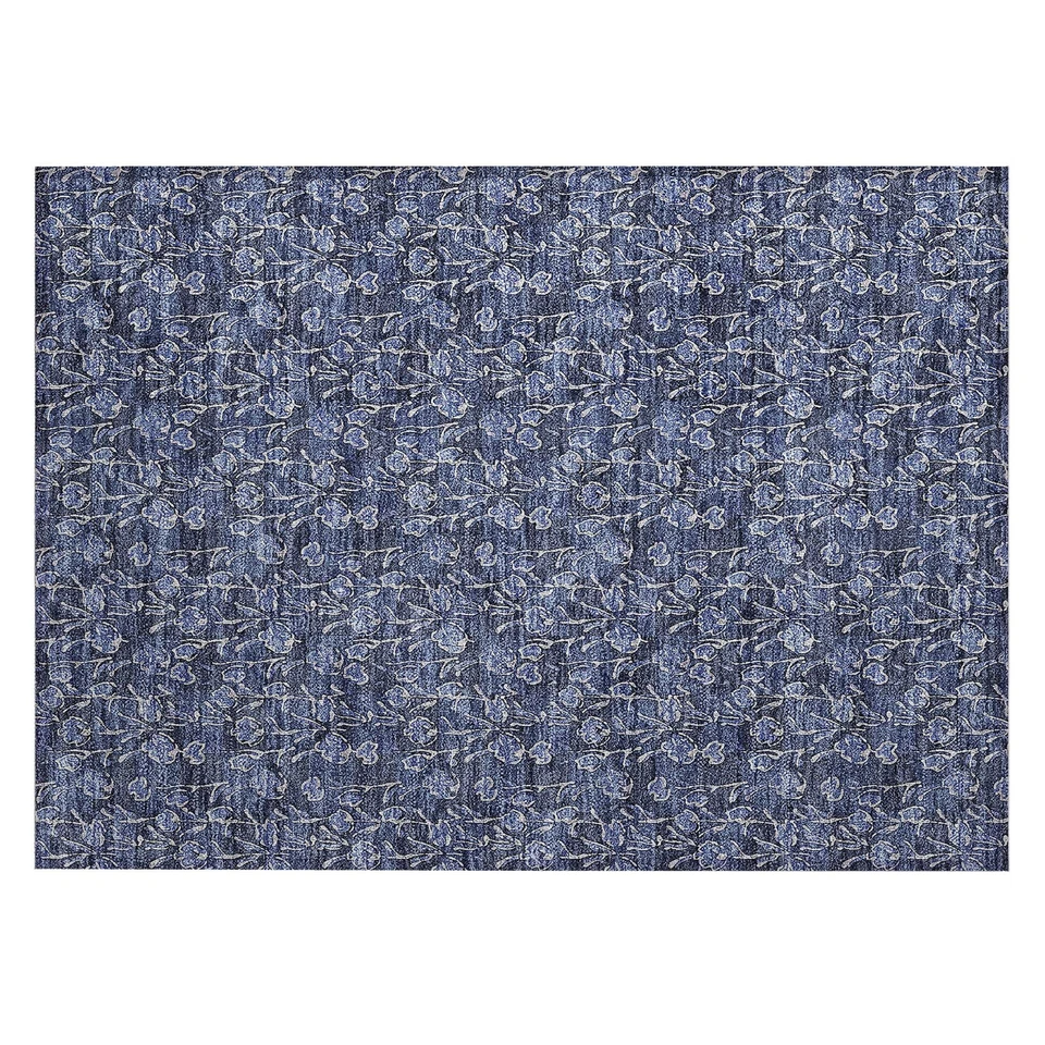 Chantille ACN692 Navy 1'8" x 2'6" Indoor Outdoor Area Rug, Easy Clean, Machin... - Image 1 of 4