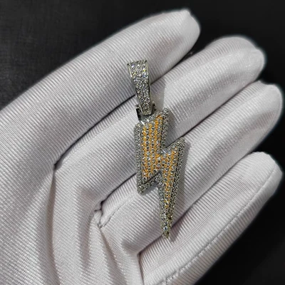 Iluminador deslumbrante collar colgante AAA+CZ 22 pulgadas o 24 pulgadas Foto 1 de 4