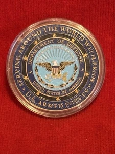 United States Department of (War) Defense "Proud Military Family" Challenge Coin - Picture 1 of 4