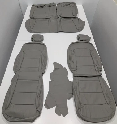 Fundas de asiento de cuero gris KR166 KR166 para Hyundai Elantra SE SEL ECO 2019-2020 Foto 1 de 4