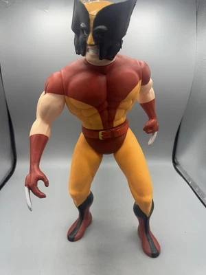 复古 1991 年玩具 Biz Uncanny X 战警超大金刚狼 16 英寸漫威人偶 — 第 1/4 张图片