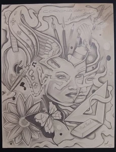 prison art By ARTISTS Carlos Title Pink Pearl - Picture 1 of 5
