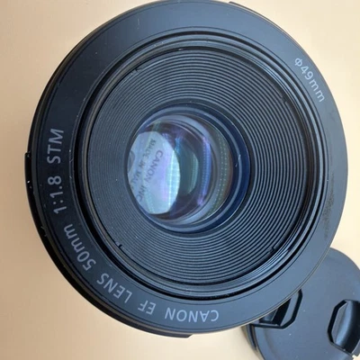 Canon EF 50mm F1.8 STM Lens EF Mount Rebel DSLR - Image 1 of 4