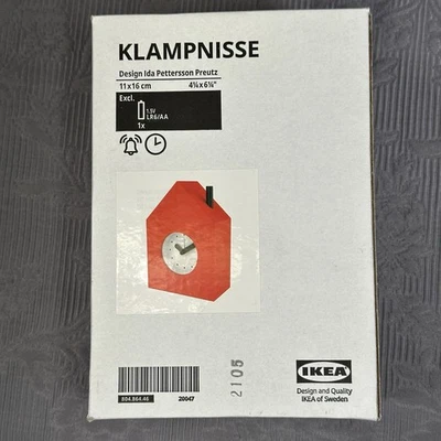 IKEA KLAMPNISSE Table Clock, Red House, 4 ¼ x 6 ¼, Christmas Gift, 804.864.46 - Image 1 of 4