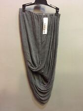 $89 NWT Saint Grace Brand Solid Grey Super Soft Twist Skirt
