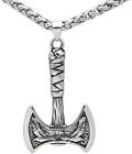 Battle Axe Stainless Steel Necklaces For Men Women Nordic Viking Jewelry Gifts