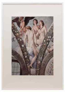 Raphael Cupid And The Three Graces A4 A3 Framed Print - Picture 1 of 1