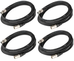 Cable Up DMX-XX310-FOUR-K Cable, DMX 3pM-3pF 10ft 4-Pack - Picture 1 of 3