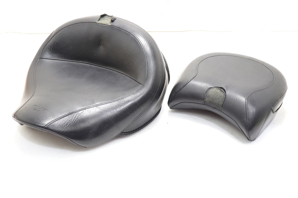 03-08 KAWASAKI VULCAN 1600 MUSTANG ASIENTO DELANTERO CONDUCTOR TRASERO PASAJERO TRASERO Foto 1 de 4