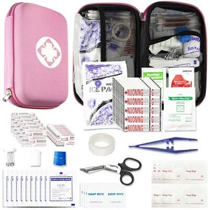 276PCS Small Travel First Aid Kit Emergency Backpack Essentials Trauma Survival - Picture 1 of 9
