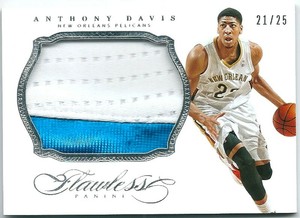 2013-14 Anthony Davis Panini Flawless Patches /25 #64