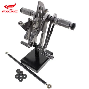 For Honda NSR250 MC21 1990-1991 1992 1993 CNC Adjustable Rearsets Footrests - Foto 1 di 14