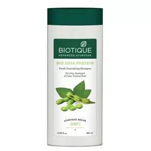 Biotique Soya Protein Nourishing Shampoo Repairs Dry and Damaged Hair 180ml - Picture 1 of 5