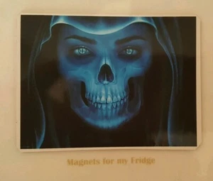 GRIM REAPER / SKELETON FEMALE EVIL FRIDGE MAGNET - M288 F - Picture 1 of 1